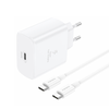 Foneng EU62 USB-C 45W maitinimo įkroviklis + USB-C laidas (baltas)