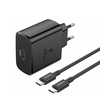 Foneng EU62 USB-C 45W maitinimo įkroviklis + USB-C laidas (juodas)