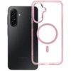 Oem Dėklas na Samsung A17 / A18 Frame Clear Hybrid Mag Cover suderinamas su MagSafe pudra rožine