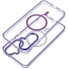 Oem Dėklas na Samsung A17 / A18 Frame Clear Hybrid Mag Cover zgodny su MagSafe violetinė