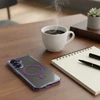 Oem Dėklas na Samsung A17 / A18 Frame Clear Hybrid Mag Cover zgodny su MagSafe violetinė