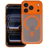 Oem Dėklas na Samsung A57 Full Matte Mag Cover zgodne su MagSafe oranžinė