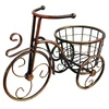 Besk Gėlių vazono stovas Dviračio formos Metalo Bronzos spalvos 37x25cm