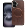 Oem GENTLEMAN MAG COVER dėklas suderinamas su MagSafe skirtas Apple iPhone 14 Pro Max rudos spalvos