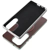 Oem GENTLEMAN MAG COVER dėklas suderinamas su MagSafe skirtas Samsung Galaxy S25 rudos spalvos