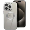 Dėklas Oem Case for iPhone 17 Pro / 18 Pro (low camera edge) Glam sidabrinis