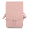 Dėklas Guess Rankinė GUWBRSAVSPI rožinė / rožinė Saffiano Script