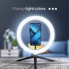 OEM LED Ring Stream RGB lempa 10" su laikikliu mobiliajam telefonui + trikojui juodas