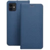 OEM atverčiamas dėklas iPhone 14 Luna Book Carbon mėlynas