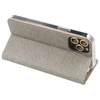 Dėklas Oem LUNA Book Gold skirtas Xiaomi Redmi Note 14 4G (GLOBAL - 163,25mm x 76,55mm x 8,16mm) sidabro spalvos