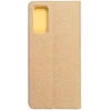Dėklas Oem LUNA Book Gold skirtas Samsung Galaxy S20 FE / S20 FE 5G aukso spalvos