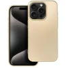 OEM dėklas iPhone 15 PRO metalinis auksinis