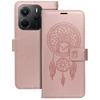 Oem Dėklas su klapką na Xiaomi Redmi NOTE 15 PRO 5G Mezzo Book svajonių gaudyklė auksinė-rožinė