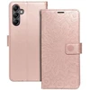 Forcell Oem MEZZO Book dėklas skirtas Samsung Galaxy A14 4G / A14 5G mandala rožinio aukso spalvos