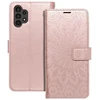 Oem MEZZO Book dėklas skirtas Samsung Galaxy A13 4G mandala rožinio aukso spalvos