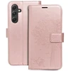 Oem MEZZO Book dėklas skirtas Samsung Galaxy A54 5G medžio rožinio aukso spalvos