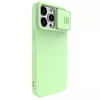 Dėklas Nillkin CamShield Silky Silicone Apple iPhone 15 Pro šviesiai žalias