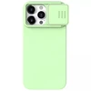 Dėklas Nillkin CamShield Silky Silicone Apple iPhone 15 Pro šviesiai žalias