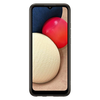 Dėklas QA026TBE Soft Clear Cover for Samsung Galaxy A02S Juodas (Juodas)