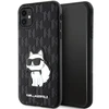 Karl Lagerfeld dėklas, skirtas iPhone 11 / Xr KLHCN61SAKHPCK juodos spalvos Saffiano Monogram Choupette