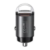 Automobilinis įkroviklis REMAX RCC110 Mini 30W USB + USB-C, greitas: Spalva - Juoda