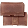 Dėklas Oem ROYAL Crazy Horse universal horizontal leather belt holster dydis XL Apple iPhone 13 PRO MAX / 14 PRO MAX / Samsung Galaxy S21 Plus / S20 FE / A50 / A51 5G / Huawei P30 PRO / P40 PRO / OPPO A98 5G rudos spalvos