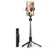 Oem Topt Asmenukių lazda – su atjungiamu bluetooth nuotoliniu valdymu, tripod and LED light – P90D juodos spalvos