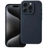 OEM dėklas, skirtas „iPhone 15 PRO“ silikoniniam „Mag“ dėklui, suderinamas su „MagSafe“ (fotoaparato apsauga), titano spalvos, mėlynas