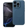 OEM dėklas, skirtas „iPhone 16 PRO“ silikoniniam „Mag“ dėklui, suderinamas su „MagSafe“ (fotoaparato apsauga) mėlynas