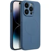 OEM dėklas, skirtas „iPhone 14 PRO“ silikoniniam „Mag“ dėklui, suderinamas su „MagSafe“ (fotoaparato apsauga) mėlynas