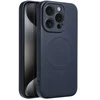 OEM dėklas, skirtas „iPhone 15 PRO“ silikoniniam „Mag“ dėklui, suderinamas su „MagSafe“ (fotoaparato apsauga), titano spalvos, mėlynas
