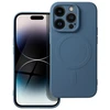 OEM dėklas, skirtas „iPhone 14 PRO“ silikoniniam „Mag“ dėklui, suderinamas su „MagSafe“ (fotoaparato apsauga) mėlynas