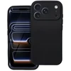 OEM dėklas, skirtas iPhone 17 Pro / 18 Pro (žemas kameros kraštas), minkštas, juodas