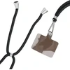 Dėklas OEM SWING (6 mm) telefono virvelė, reguliuojamo ilgio telefono pakabukas / laido ilgis 165 cm (maks. 82,5 cm kilpoje) / ant peties arba kaklo - juodas