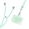 Dėklas OEM SWING (6 mm) telefono virvelė, reguliuojamo ilgio telefono pakabukas / laido ilgis 165 cm (maks. 82,5 cm kilpoje) / ant peties arba kaklo - lite žalias