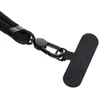 Dėklas OEM SWING (8 mm) telefono virvelė, reguliuojamo ilgio telefono pakabukas / laido ilgis 165 cm (maks. 82,5 cm kilpoje) / ant peties arba kaklo - juodas