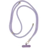 OEM SWING (8mm) telefono virvelė, reguliuojamo ilgio telefono pakabukas / laido ilgis 165cm (maks. 82,5cm kilpoje) / ant peties arba kaklo - violetinė