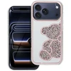 OEM dėklas, skirtas iPhone 17 Pro / 18 Pro (žemas kameros kraštas), meškiuko rožinis