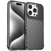 Hurtel Thunder iPhone 16 Pro silikoninis – dėklas telefonui juodos spalvos