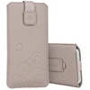 Oem WONDER Deko Pouch dėklas (Size L) skirtas Apple iPhone 13 Mini/12 Mini/SE 2020/2022/7/8 cappuccino