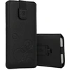 Oem WONDER Deko Pouch dėklas (Size M) skirtas Apple iPhone 5/Nokia 215 4G/225/5310 2020 juodos spalvos