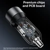 Yesido automobilinis įkroviklis Y64 - USB + Type C - 20W + PD 30W juodos spalvos