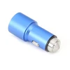 Omega automobilinis įkroviklis 2xUSB 2100mA metalinis, mėlynas (43343)