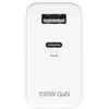 Oppo SuperVOOC USB-C 100W Travel Charger + USB-C Data Cable Baltas