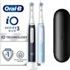 Oral B IO3 Elektrinis dantų šepetėlis DUO Juodas&Mėlyna 2 Pc