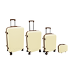 ORDINETT 4 dalių lagaminų rinkinys 98L (48x29x75cm) + 60L (42x25x64cm) + 43L (36x23x56cm) + 15L (24x17x33cm) balta