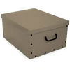 ORDINETT Cardboard box 49x39x25cm Big Box Solid Colour assorted, baltas/juodas/navy/light pilkas