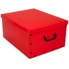 ORDINETT Cardboard box 49x39x25cm Big Box Solid Colour assorted, baltas/juodas/navy/light pilkas