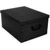 ORDINETT Cardboard box 49x39x25cm Big Box Solid Colour assorted, baltas/juodas/navy/light pilkas