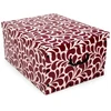ORDINETT Cardboard box 49x39x25cm Big Box Goccia assorted, mėlynas/light pilkas/burgundy